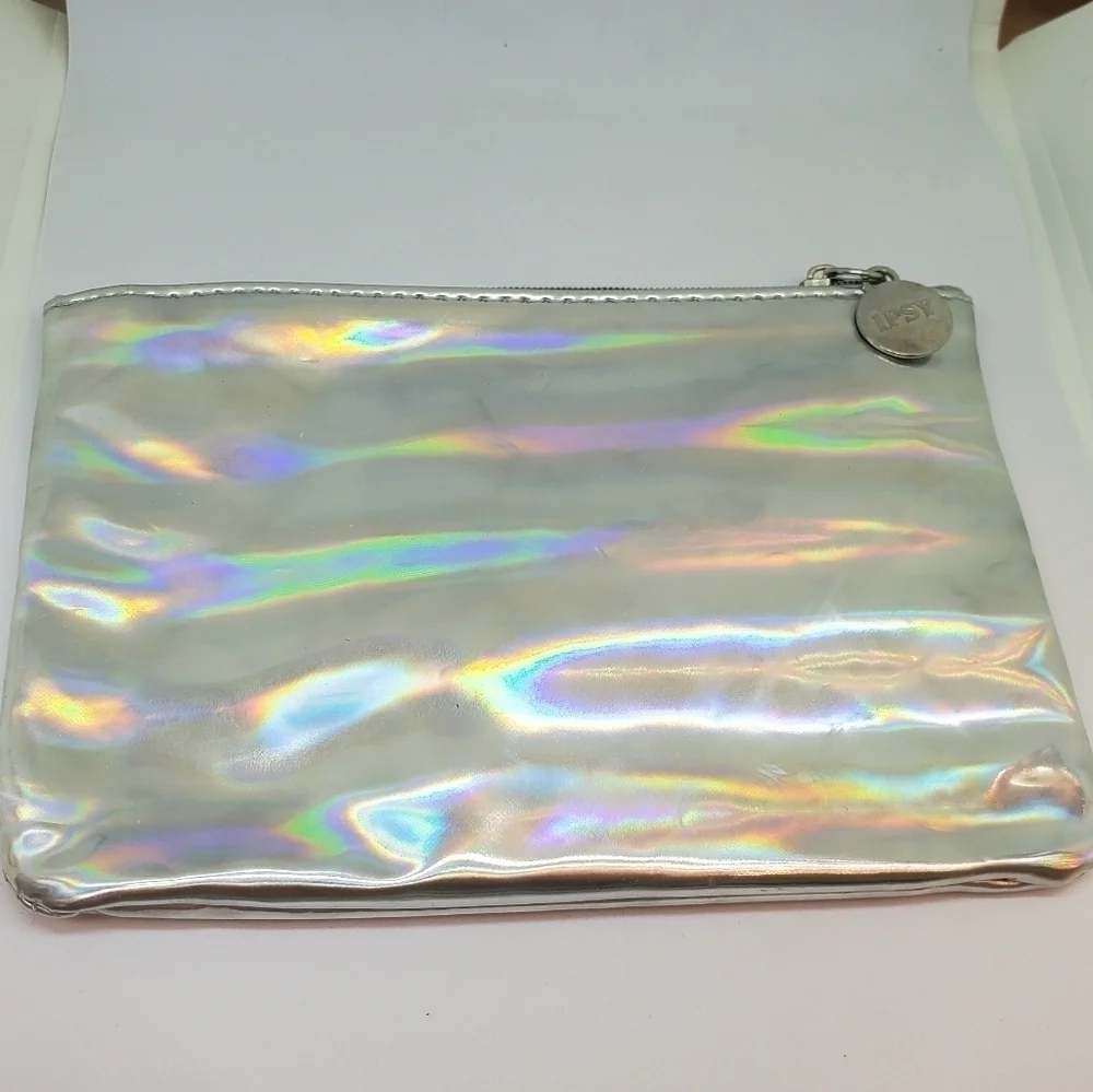 Ipsy shiny hologram themed makeup pouch